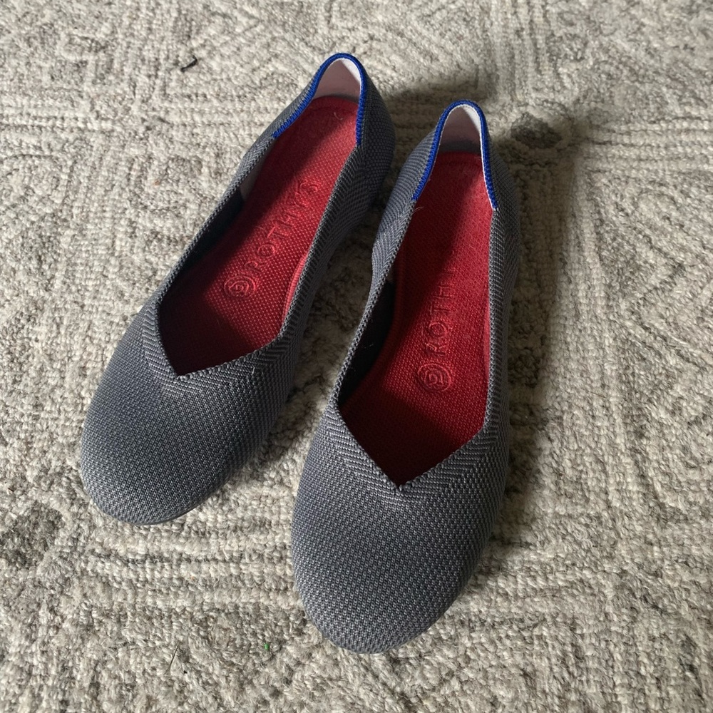 Rothy’s gray flats size 7.5